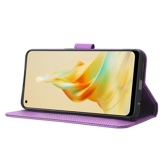 Flip case for Oppo Reno8 T 4G, Wallet Smart Magnet, purple