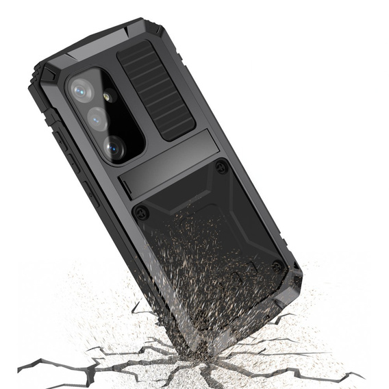 Armored case for Samsung Galaxy S25, R-JUST, black