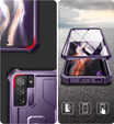 Armored case for Samsung Galaxy S21 FE, Dexnor Full Body, dark purple