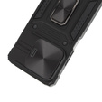 Armored Case for Xiaomi Redmi Note 13 5G, CamShield Slide, black + Tempered Glass 9H