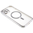 Case for iPhone 12 Pro, Electro MagSafe, silver + Screen Glass
