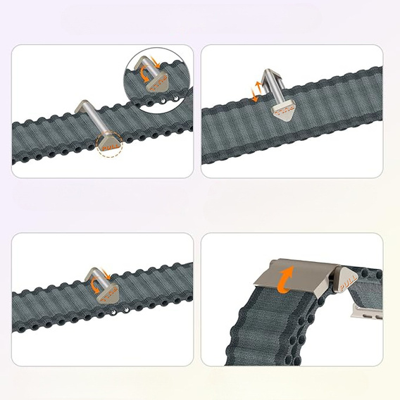 Nylon Strap for Apple Watch 1/2/3/4/5/6/7/8/9/SE/Ultra/Ultra 2 42/44/45/49mm