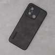 Case for Xiaomi Redmi 12C, ERBORD Business, with metal plate for car mounts, grey