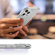 Case for iPhone 16 Pro, Erbord Dropproof, transparent + Glass