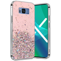 Case for Samsung Galaxy S8, Glittery, pink