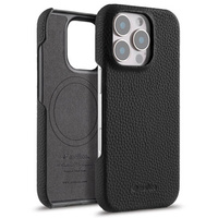 MELKCO case for iPhone 16 Pro, leather, black