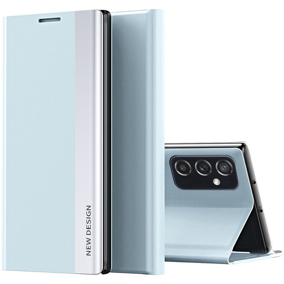Flip case for Samsung Galaxy M23 5G / M13, Side Magnetic, light blue