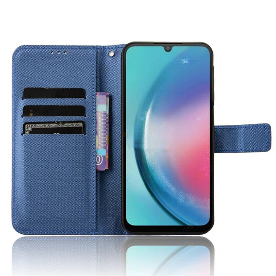 Flip case for Samsung Galaxy M55 5G, Wallet Smart Magnet, blue