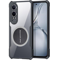 Case for OnePlus Nord CE4 Lite, with magnetic sheet, transparent / black