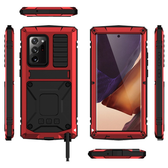 Case for Samsung Galaxy Note 20 Ultra, R-JUST, armoured, red