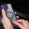 Case for Samsung Galaxy S23 Ultra, ERBORD Impact Guard, MagSafe, dark purple