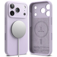 Ringke Case for iPhone 17 Pro Max, Silicone Magnetic MagSafe, Light Purple