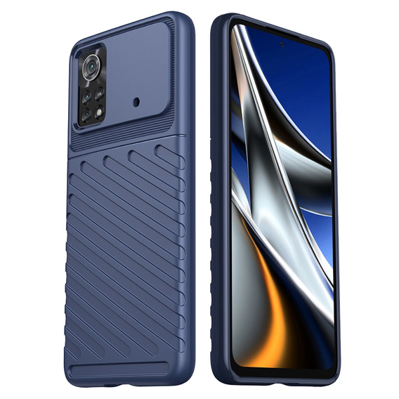 Case for Xiaomi Poco X4 Pro 5G, Thunder, blue