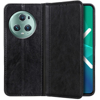 Case for Honor Magic 5 Pro 5G, Wallet Litchi Leather, black