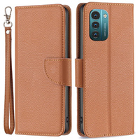 Flip case for Nokia G11 / G21, Litchi Wallet Case, brown