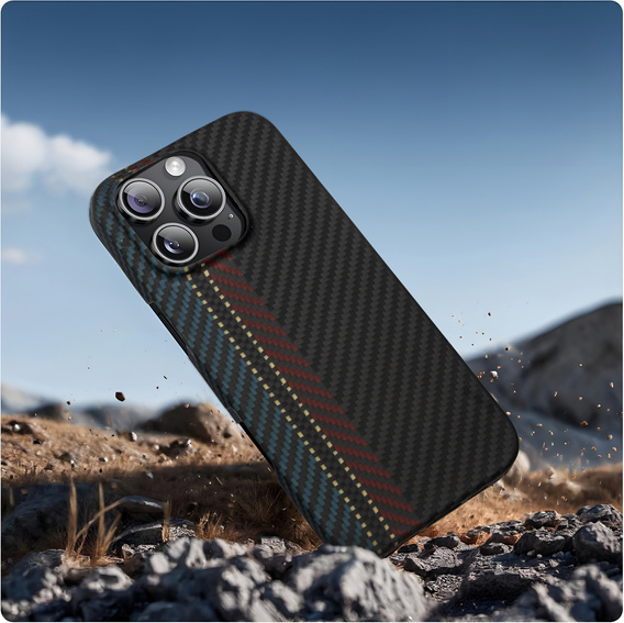Case for iPhone 16 Pro, Aramid Fiber MagSafe, black 