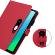 Case for iPad 10.2" 2021/2020/2019 (9/8/7 gen.), with flap, animal, red