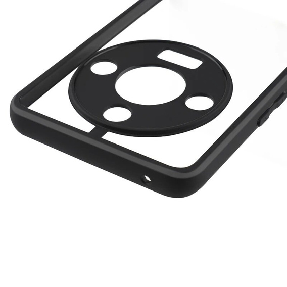 Case for Honor Magic 6 Lite 5G, Fusion Hybrid, with camera protection, transparent / black