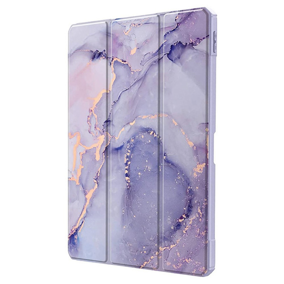 Case for Apple iPad Air 11" 6 gen. 2024, Smartcase Hybrid, with stylus space, Marble purple