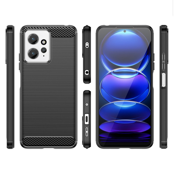 Case for Xiaomi Redmi Note 12 4G, Carbon, black