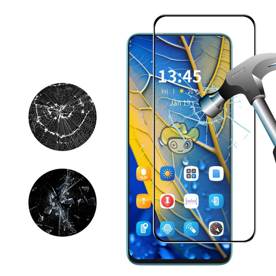 ENKAY Tempered Glass for Xiaomi Redmi Note 13 5G / 4G, black