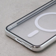 Magnetic Dual Glass MagSafe case for Samsung Galaxy S23, silver