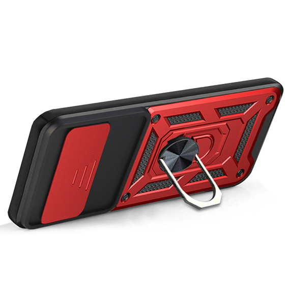 Case for Realme 11 Pro 5G / 11 Pro+ 5G, CamShield Slide, red