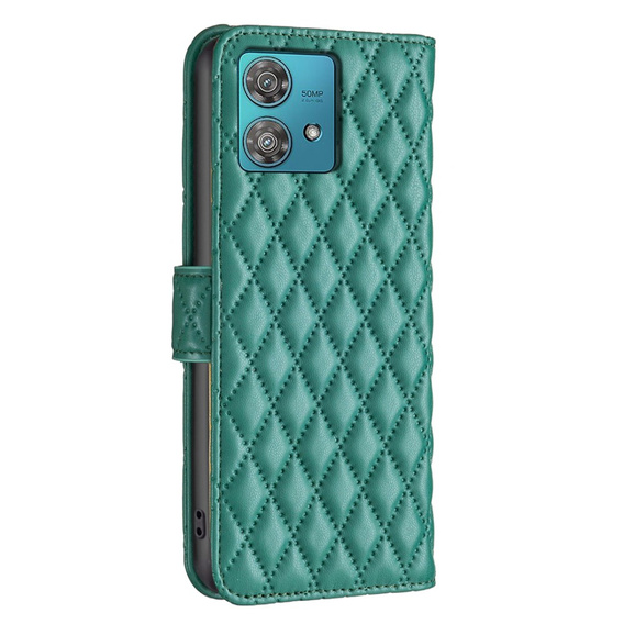 Flip case for Motorola Edge 40 Neo, Wallet, BINFEN COLOR, green