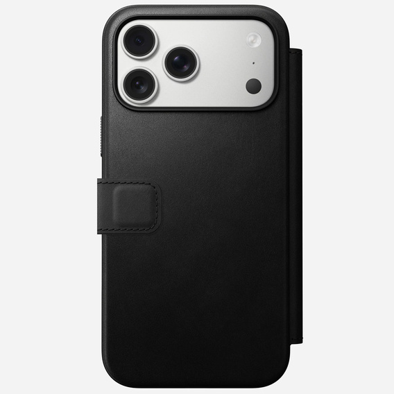 Nomad case for iPhone 17 Pro Max, Modern Leather Folio, black