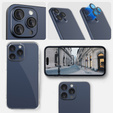 2x ERBORD OPTIK Pro Camera Tempered Glass for iPhone 16 Pro/16 Pro Max / 15 Pro/15 Pro Max/14 Pro/14 Pro Max, titanium blue