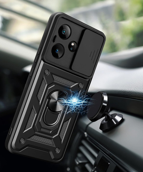Case for Realme GT 7 / 7T, CamShield Slide, black