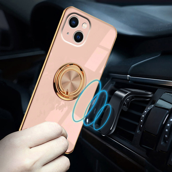Case for iPhone 14, Electro Ring, light pink