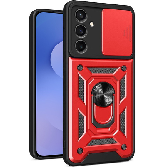 Case for Samsung Galaxy S25 FE, CamShield Slide, red