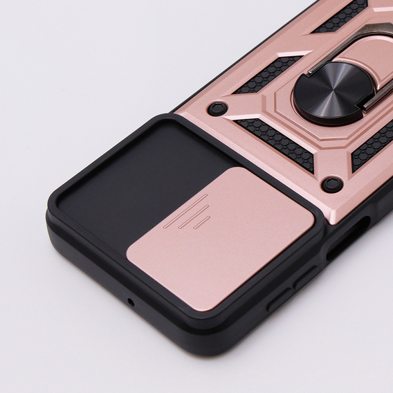 Case for Motorola Moto G54 5G, CamShield Slide, pink rose gold
