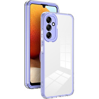 Case for Samsung Galaxy A14 5G, Fusion Hybrid, transparent / purple