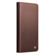 Qialino leather flip case for Samsung Galaxy S26, brown