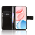 Flip case for Honor 400 5G, Crazy Horse Wallet, black