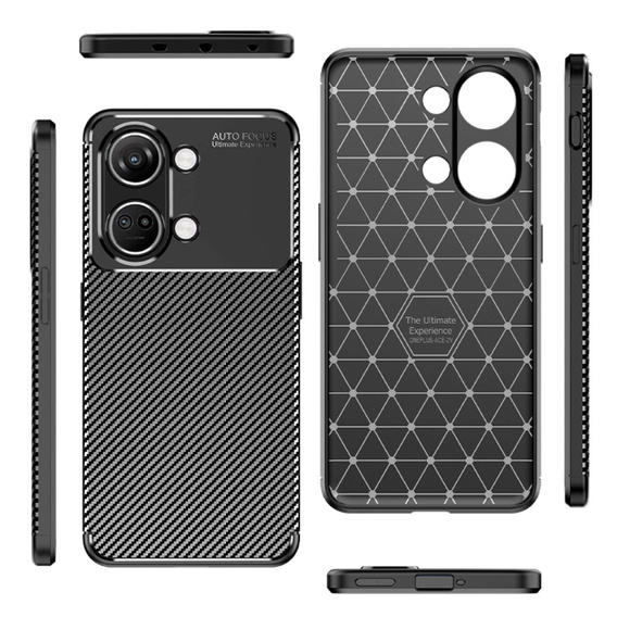 Case for OnePlus Nord 3 5G, Carbon Gel, black