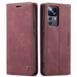 CASEME case for Xiaomi 12T / 12T Pro, Leather Wallet Case, red