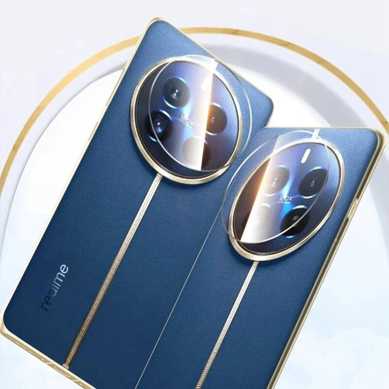 2x ERBORD Camera Tempered Glass for Realme 12 Pro / 12 Pro+, Transparent