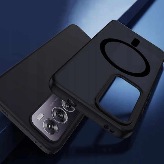 Case for Oppo Reno 12 Pro, for MagSafe, ERBORD Matt Case, black