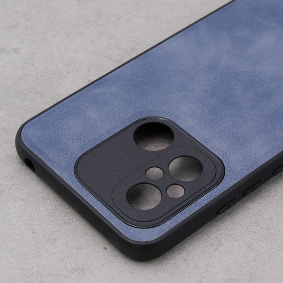 Case for Xiaomi Redmi 12C, ERBORD Business, with metal plate for car mounts, blue
