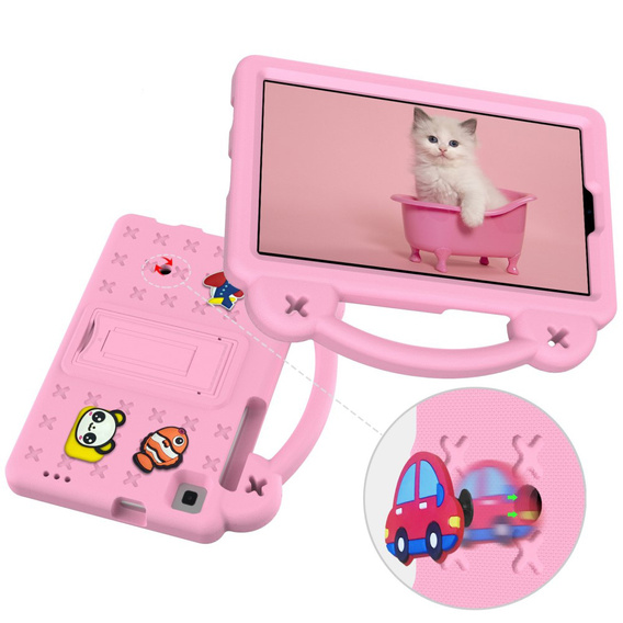 Children's case for Samsung Galaxy Tab A7 Lite 8.7 T220/T225, Cute Patterns, with stand, pink