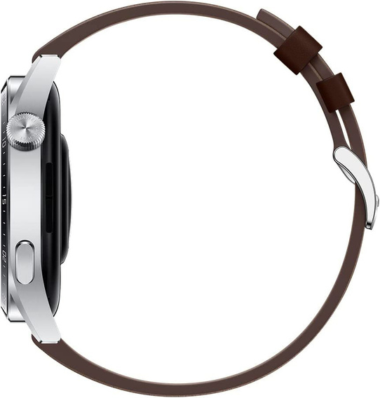 Universal leather watch strap with a width of 22 mm for telescopic pins 