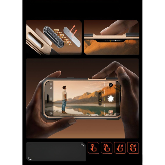 Supcase case for iPhone 17 Pro Max, Unicorn Beetle Grip Pro Mag, Desert Gold