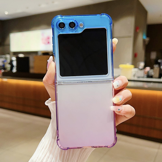 Case for Samsung Z Flip5, Gradient Dropproof, Purple / blue