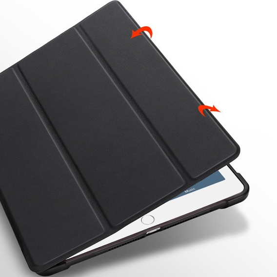 Case for iPad 9.7 2018 / 2017/ Air / Air 2, Smartcase with stylus space, black