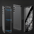 Case for Samsung Galaxy S23, Magnetic Dual Glass, black