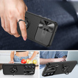 Case for Samsung Galaxy S23, Camera Slide Ring, black