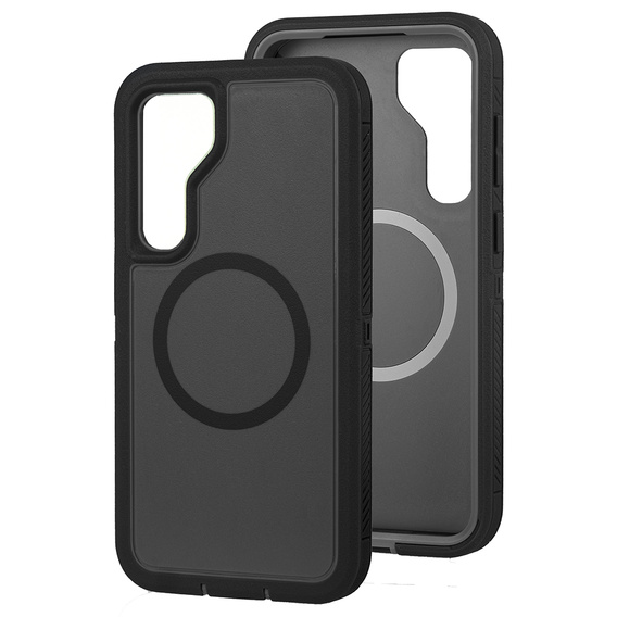 Case with frame for Samsung Galaxy S23 FE, for MagSafe, black